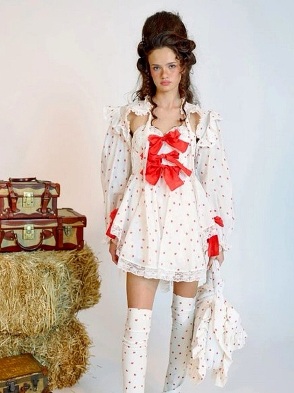 Selkie La Fraise Dress and Shrug NWT